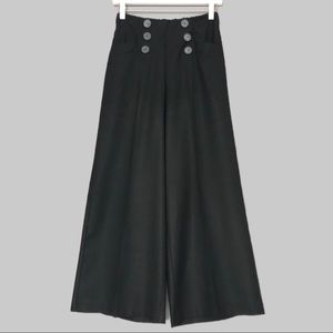 TRF Collection by Zara Black Wide Leg Crop Pants